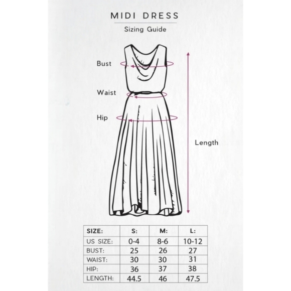 Palagram Stolen Kisses Pleated Bodice Midi Dress in Pink size LG - Picture 12 of 12